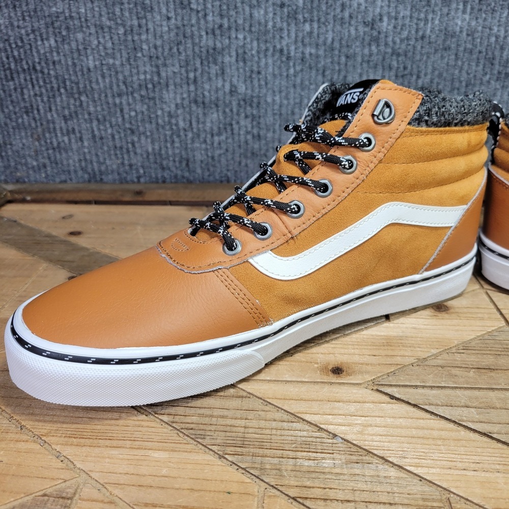 VANS Ward Hi MTE Men's 12 Hiking Sneakers Pumpkin Spice Leather Shoes Outdoors - Picture 5 of 13